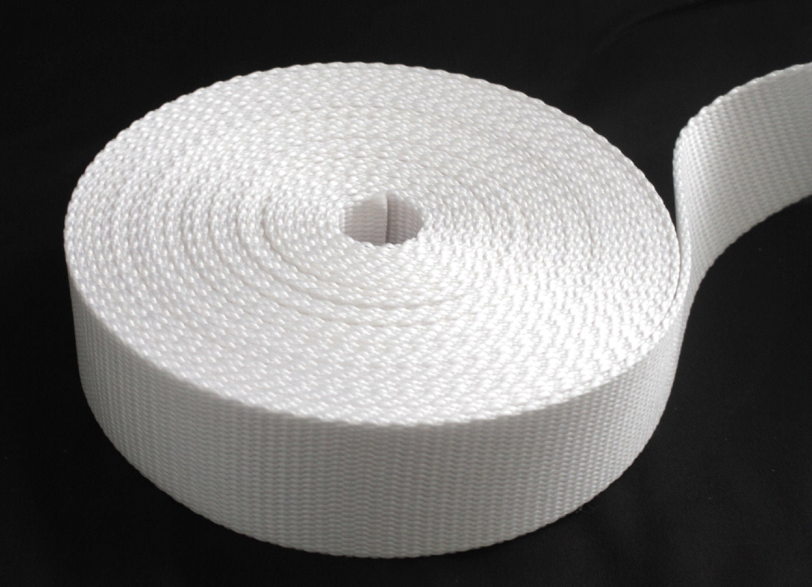1.5 Inch White Nylon Webbing - Medium Weight Nylon
