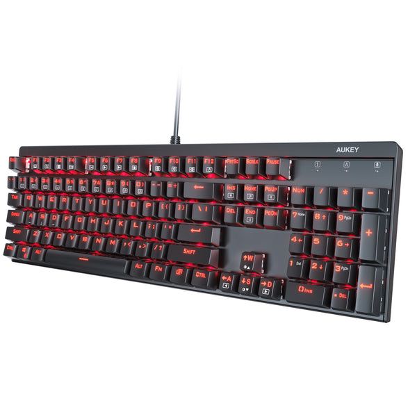 aukey mechanical keyboard red switch