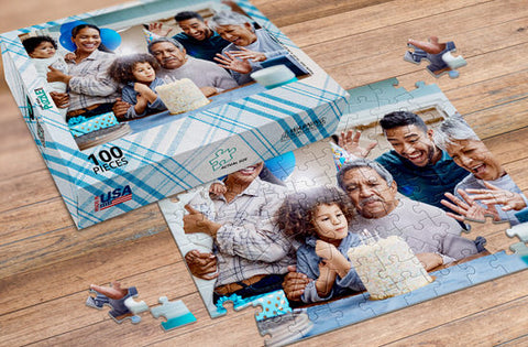 What Age Is Best For A 100-Piece Puzzle? | Family Photo Puzzle Birthday | MakeYourPuzzles