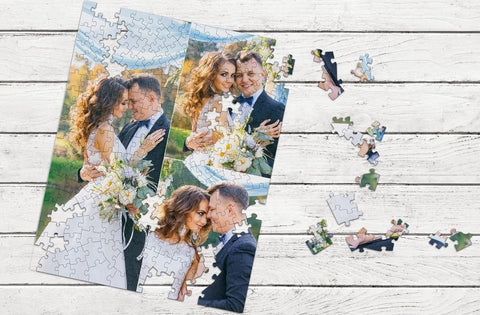 Collage Photo Puzzle Wedding by MakeYourPuzzles