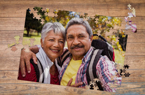senior couple custom photo puzzle | MakeYourPuzzles