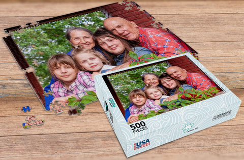 Family photo jigsaw puzzle - how to start a jigsaw puzzle | MakeYourPuzzles