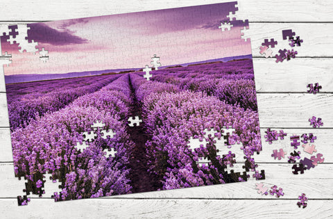 Pro Photo Puzzle lavender field by MakeYourPuzzles