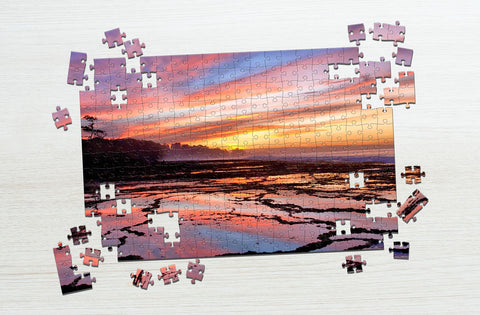 Sunset puzzle for 6-year-olds