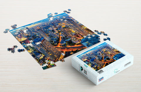 Huge city 500-piece puzzle package