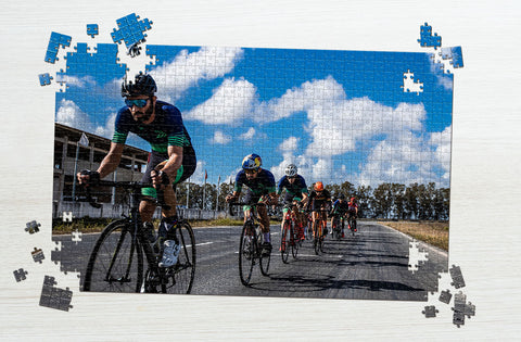 Road bicycle racing difficult puzzle