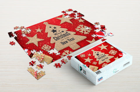 Christmas and new year 260-piece puzzle package