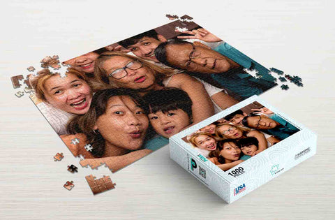 Family gathering 1000-piece  custom puzzles from photos package
