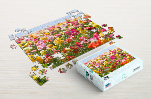 Colorful flowers 260-piece package puzzle gifts for wife