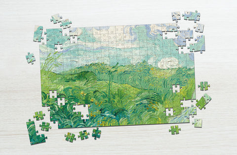 Green field art puzzle gifts for kids