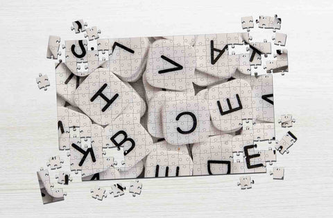 Letters educational puzzles for kids