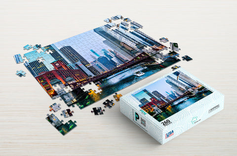 Boater’s city point of view 260-piece cheap puzzle