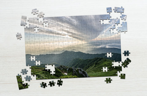 Mountain and sky puzzle gift for seniors