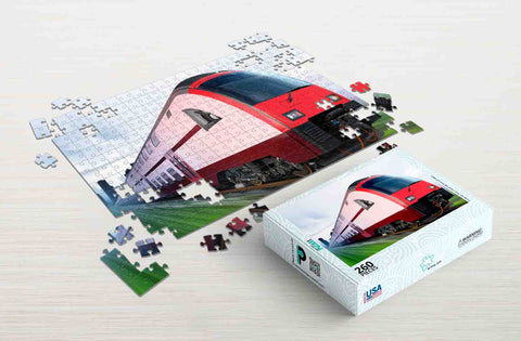 Red train 260-piece train puzzle
