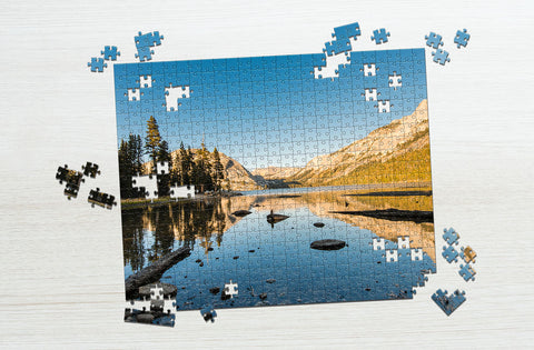 Lake and mountain puzzles for seniors