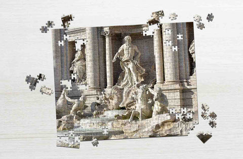 Trevi Fountain, a famous landmark in Rome big puzzles