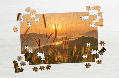 Sunrise landscape puzzle gift for seniors
