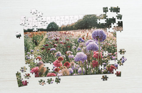 Flower field puzzle gifts for wife