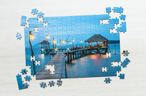 Custom photo puzzle gifts for wife