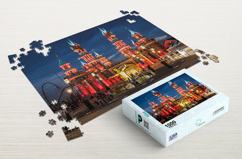 Theme park 1000-piece puzzle package