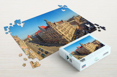 Classic building 1000-piece puzzle package