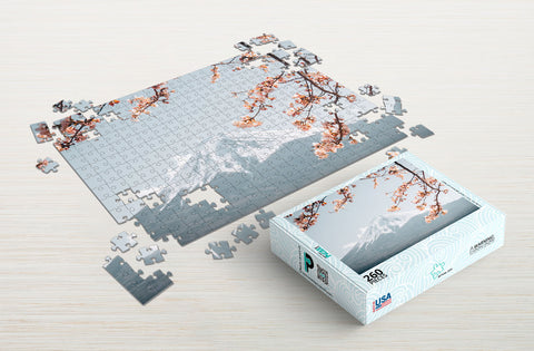 cherry blossom flower puzzle package