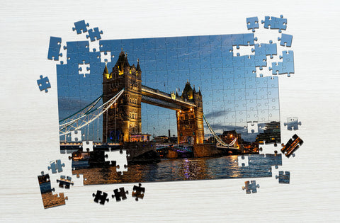 Bridge mini puzzle 100 piece puzzle