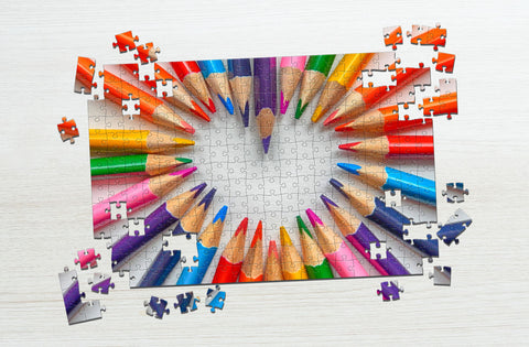 Assorted pencils for 3-year-olds puzzle