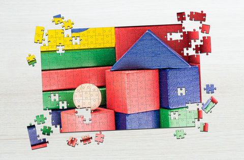 Colorful shapes for 3-year-olds puzzle
