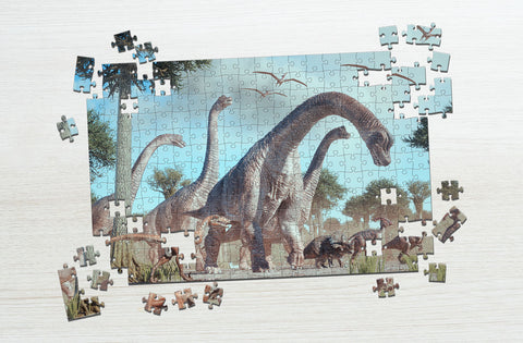 Dinosaur vew puzzle for kids