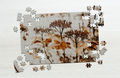 Vintage flower puzzle