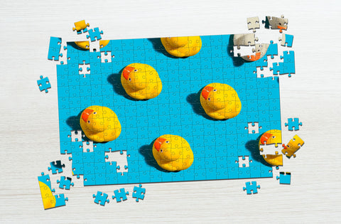 Ducks on water - puzzles for toddlers