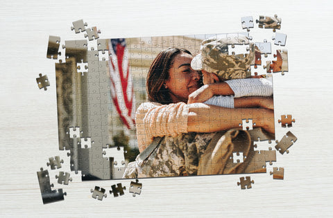 Reunited with husband - turn pictures into puzzles