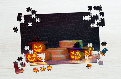 Trick or treat halloween puzzle