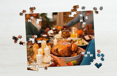 Thanksgiving Celebration dinner puzzle