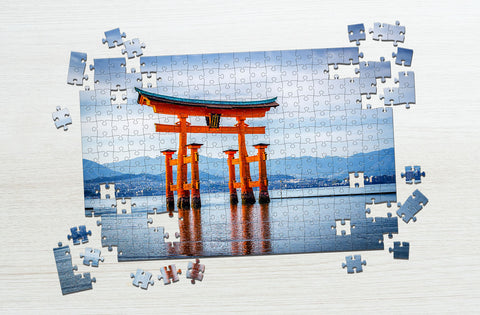 Shrine in the ocean 500-piece jigsaw puzzle