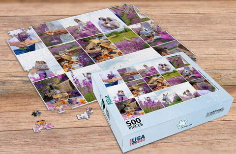 Photo Collage Puzzle with Custom Puzzle Box | MakeYourPuzzles