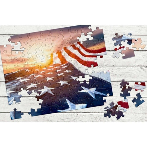 Custom Photo Puzzle American Flag by MakeYourPuzzles