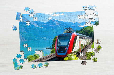 Modern train puzzle