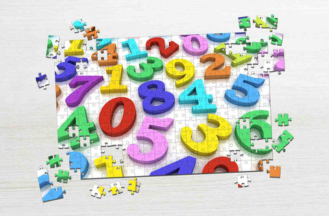 Colorful Numbers educational puzzles for kids