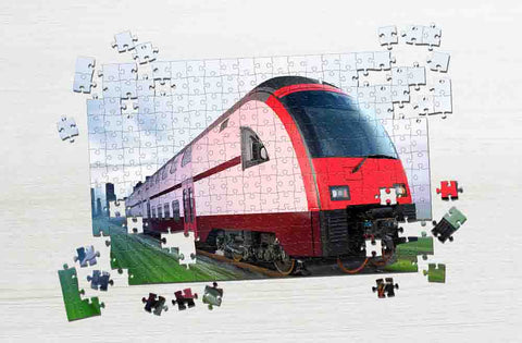 Red train puzzle