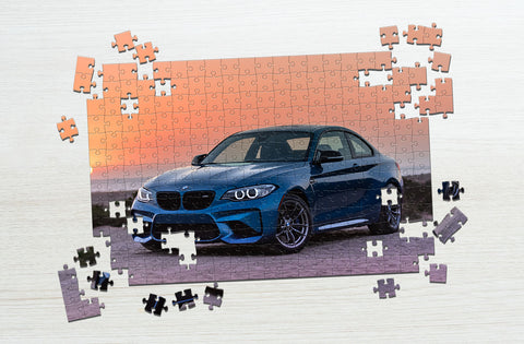 Blue car puzzle