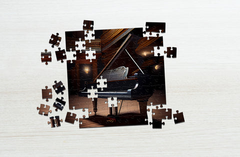 Majestic piano on stage puzzle