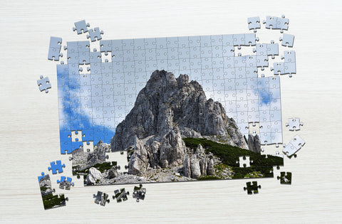 Summit of white mountain puzzle