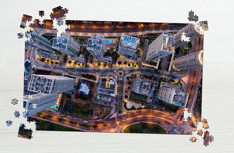 City top view puzzle