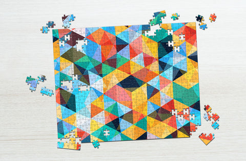 Colorful mosaic puzzle