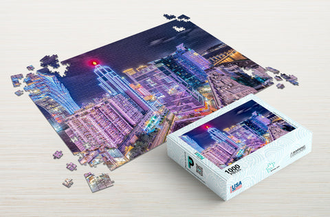 Macau night view 1000-piece puzzle package