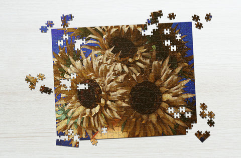  Famous sunflower painting by Van Gogh puzzle