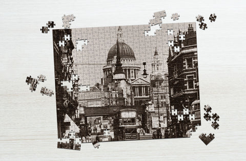 Busy town vintage puzzle