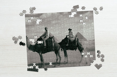 Vintage camel photo puzzle
